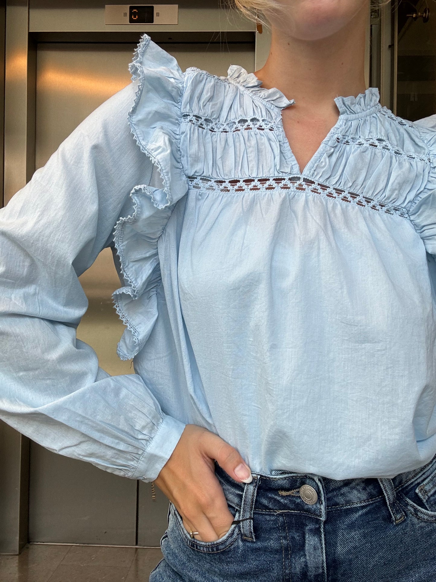 PCMAKENNA Top - Cashmere Blue