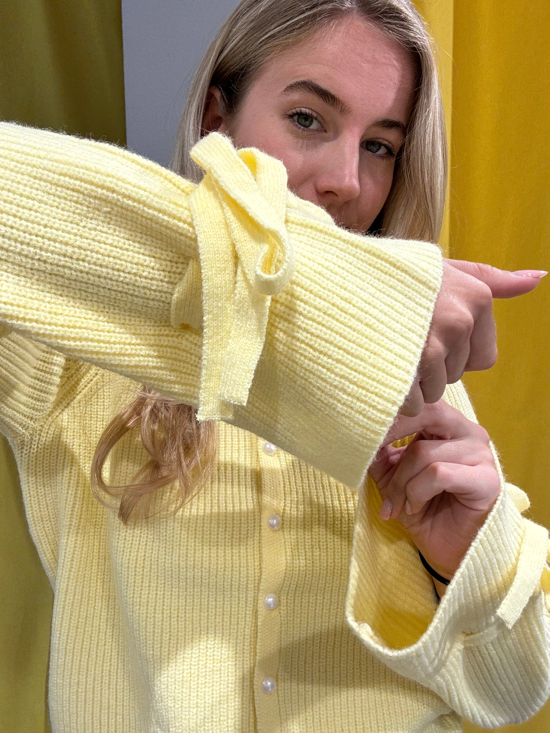 PCRIKKE Knit Cardigan - French Vanilla