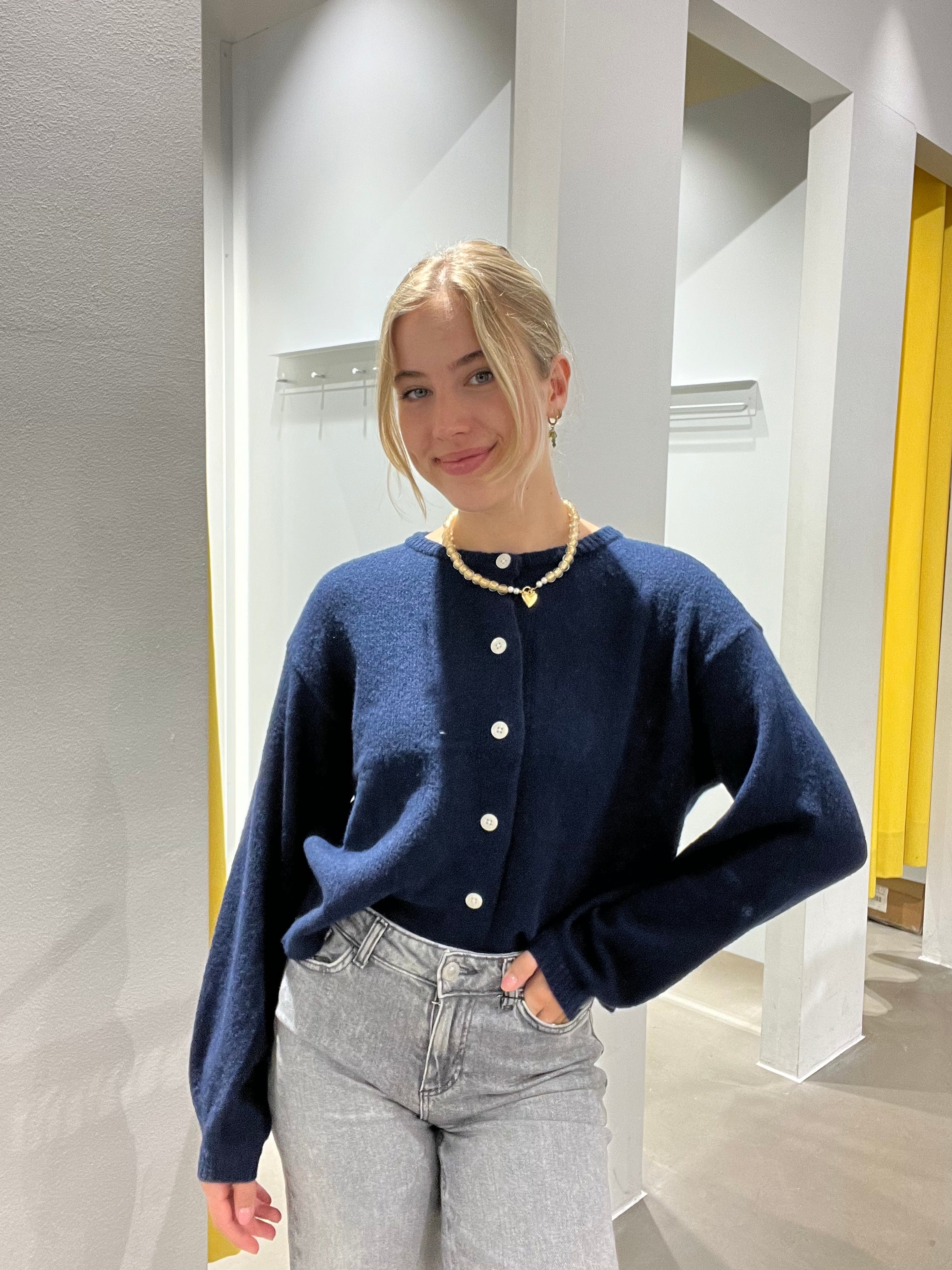 PCIDA Knit Cardigan - Maritime Blue