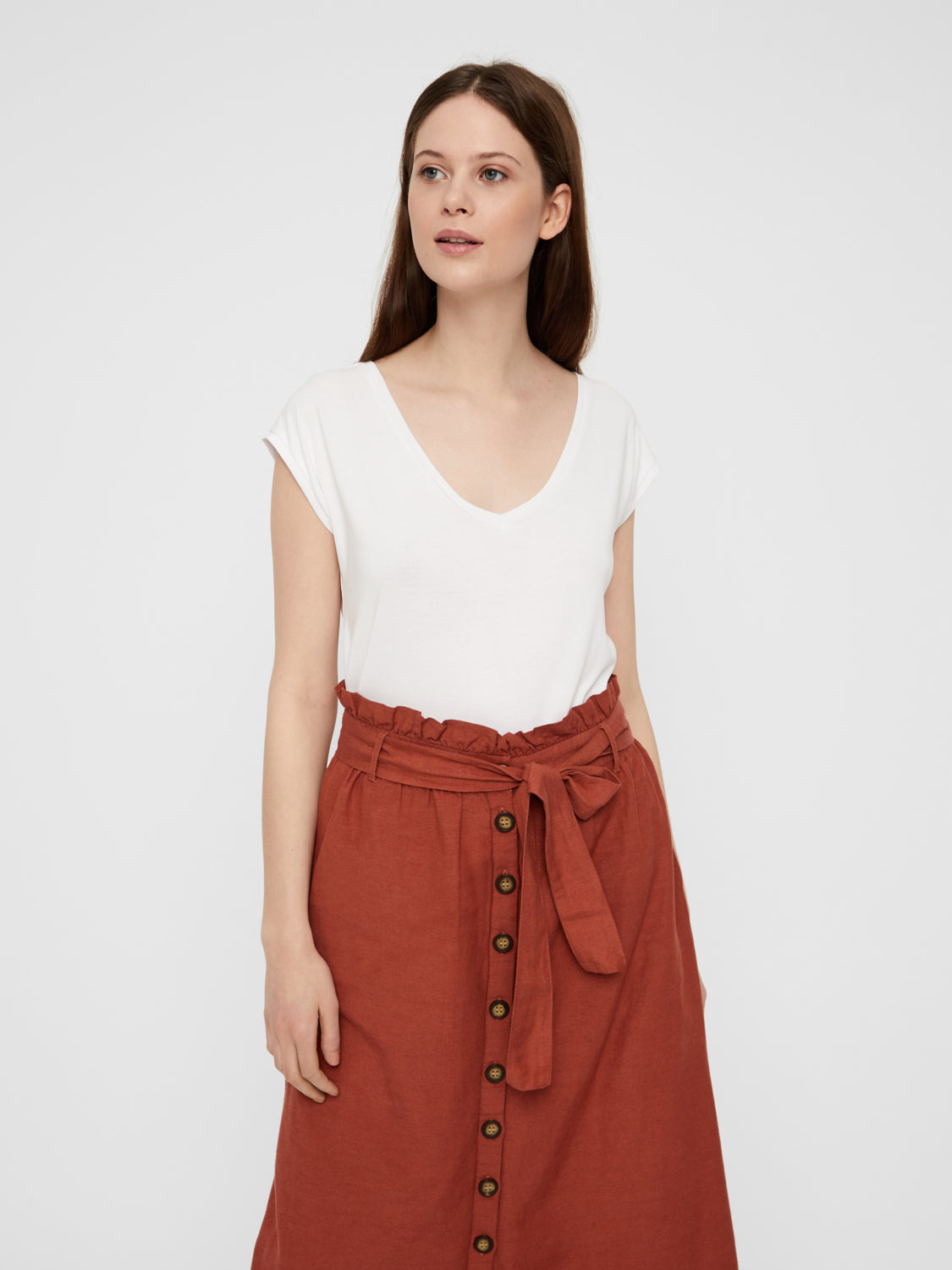 PCKAMALA Tops - bright white