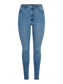 PCDANA HW Jeans - Medium Blue Denim