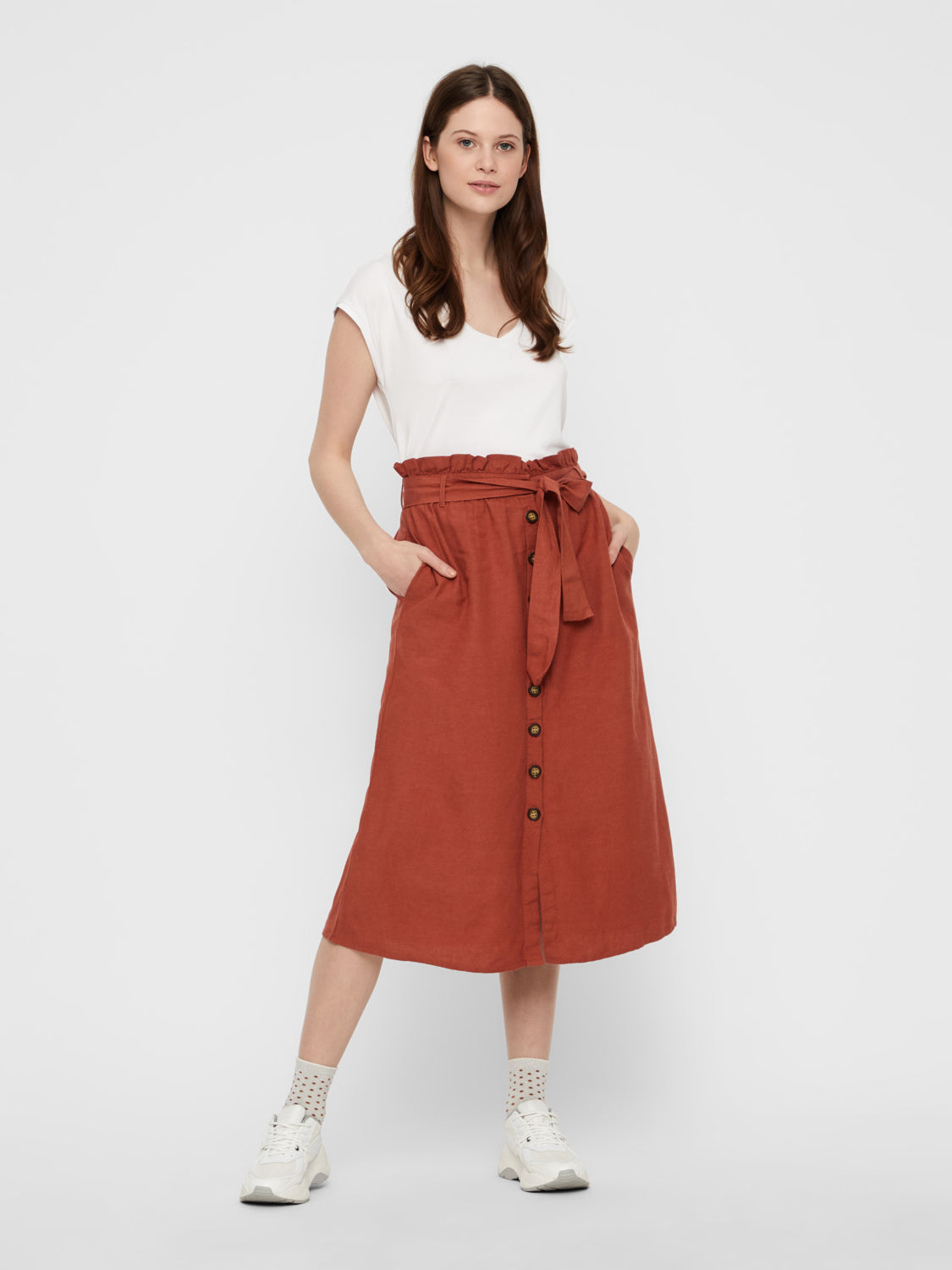 PCKAMALA Tops - bright white