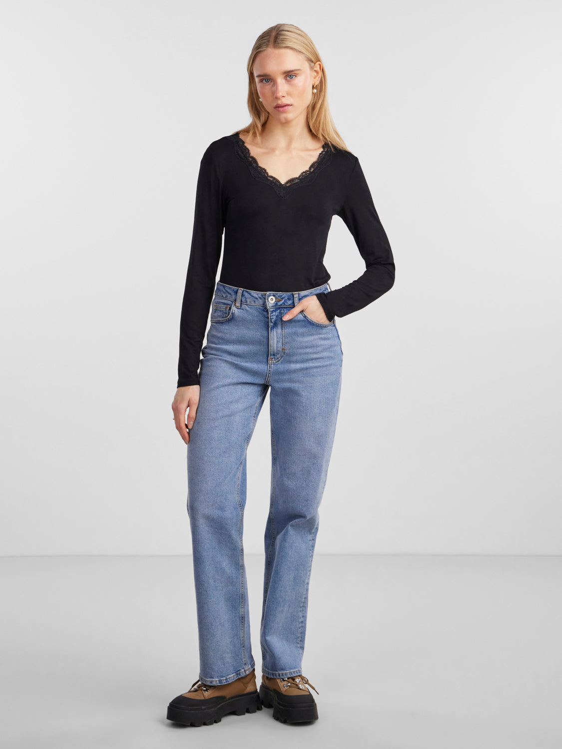 PCBARBERA T-Shirts & Tops - Black