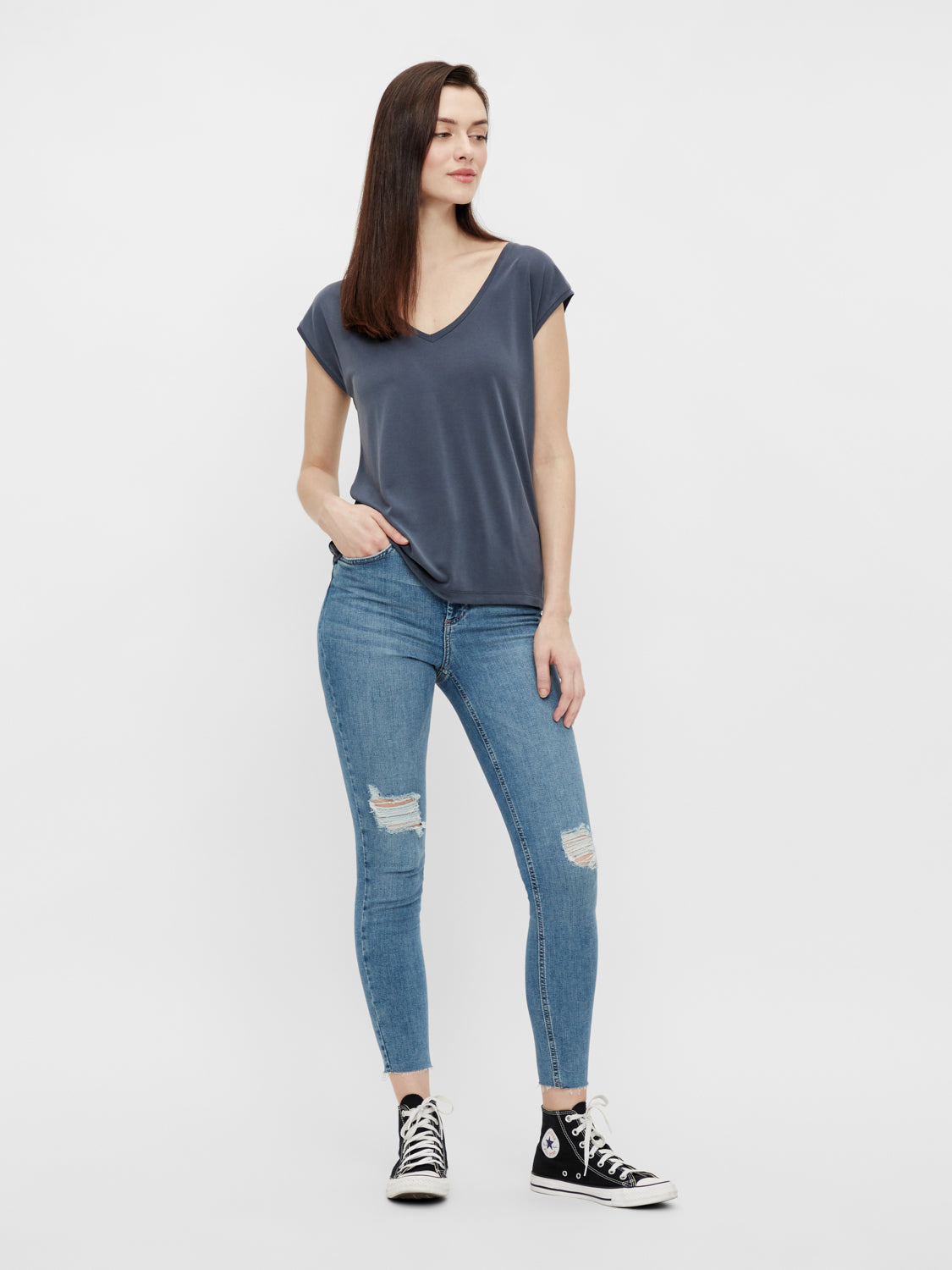 PCKAMALA Tops - ombre blue